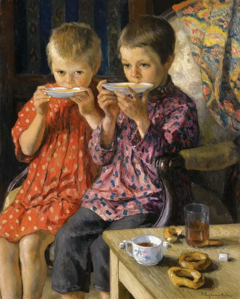 Mikołaj Bogdanow-Bielski (Rosja, 1868-1945), Odwiedziny