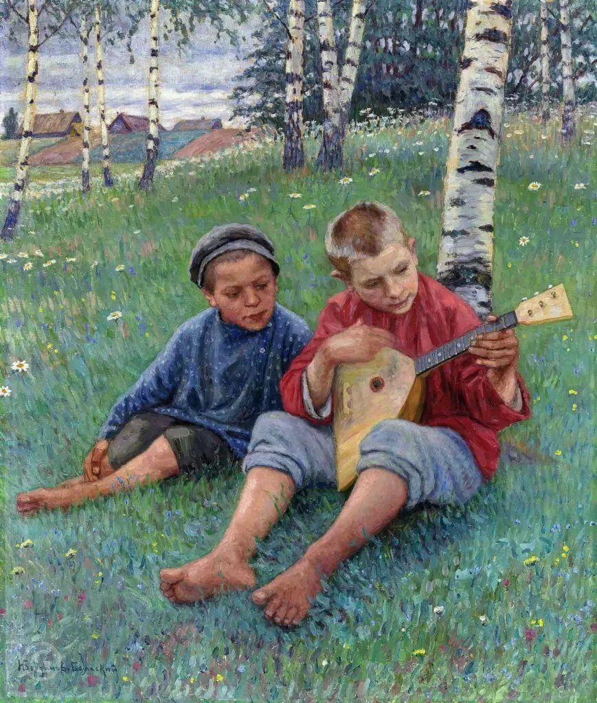 Mikołaj Bogdanow-Bielski, Wiejscy przyjaciele, 1912